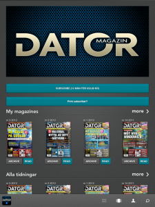 Datormagazin som e-tidning på iPad Datormagazin som e-tidning på iPad