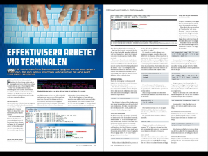 Effektivisera ditt arbete vid terminalen