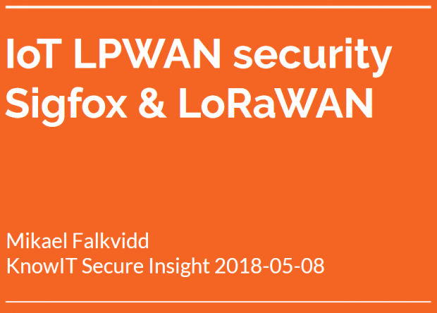 IoT LPWAN security knowit secure insight